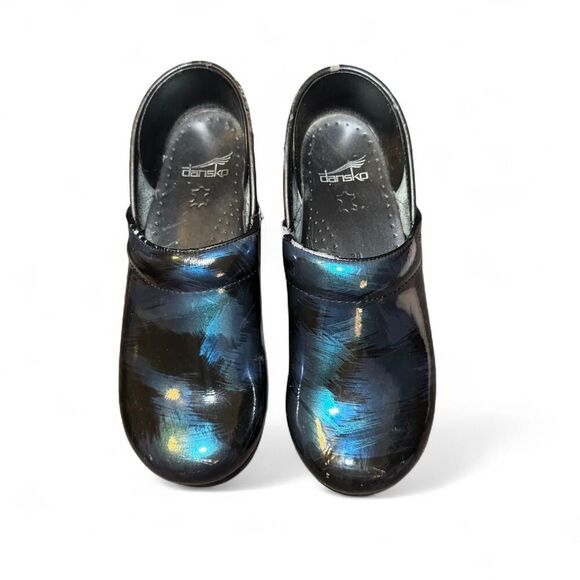 Dansko Women’s Black Leather Professional Clogs Size 38 EU (7.5–8 US) Comfort Wo - Picture 1 of 8